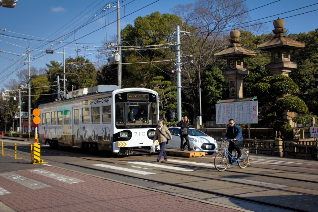 Japan (2015) - Osaka - Sumiyoshi taisha - Straßenbahn