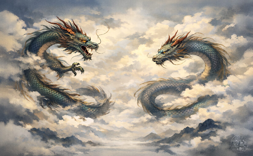 Japan – Zwei Drachen zwischen Himmel und Erde im Kennin-ji Tempel (建仁寺)